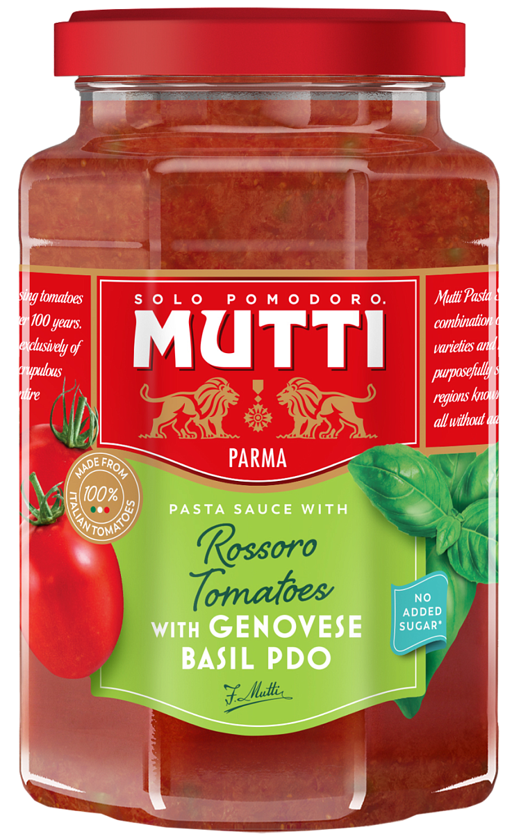 Соус томатный с базиликом "Мутти" ст./б. (0,4 кг) 